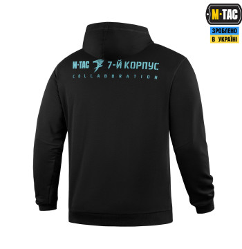 M-Tac кофта Hoodie 7-й корпус ДШВ Black купити за доступною ціною