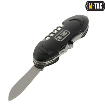 M-Tac ніж складний Type 2 малий (7 інструментів) Black/Steel
