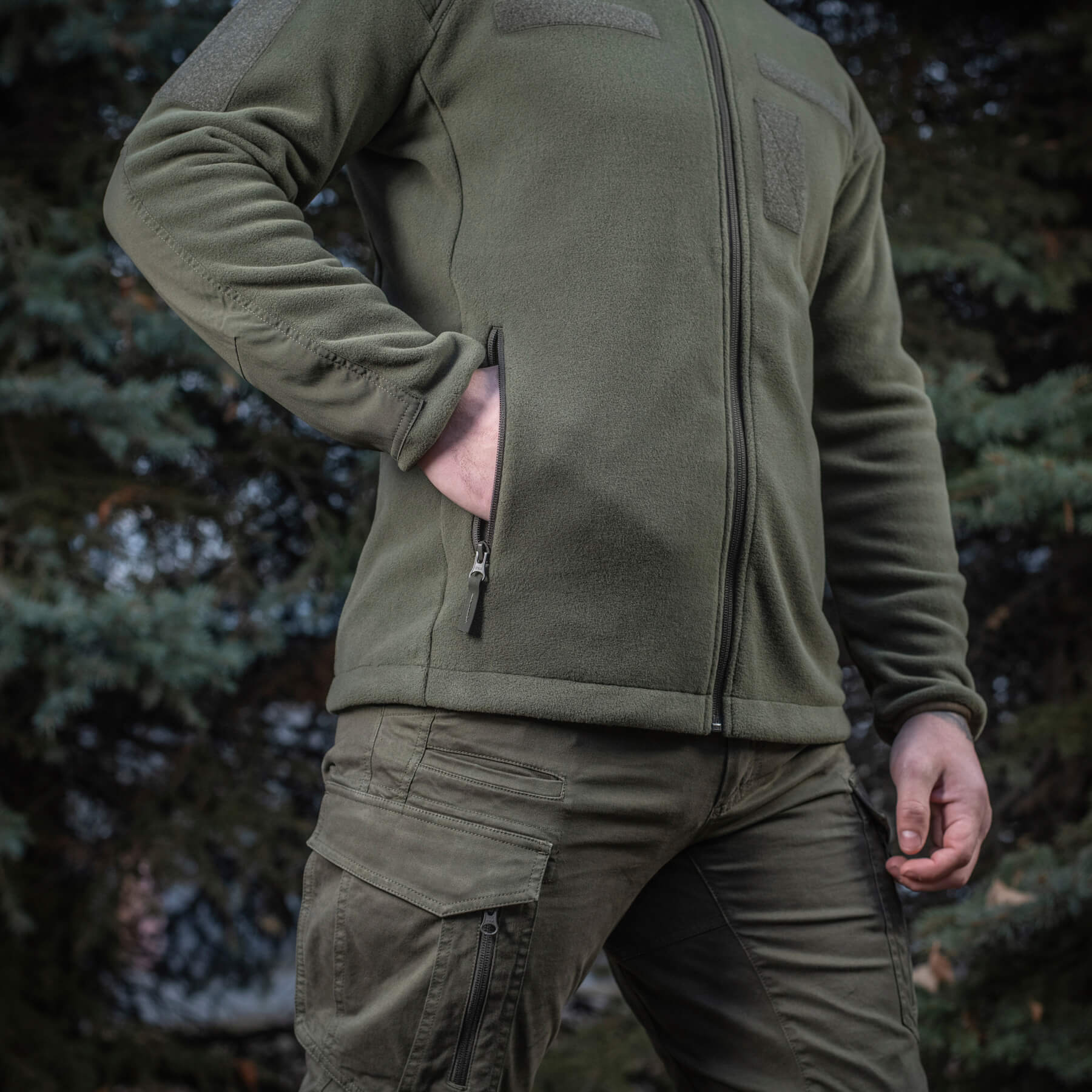 M-Tac куртка Combat Fleece Jacket Army Olive купити за доступною