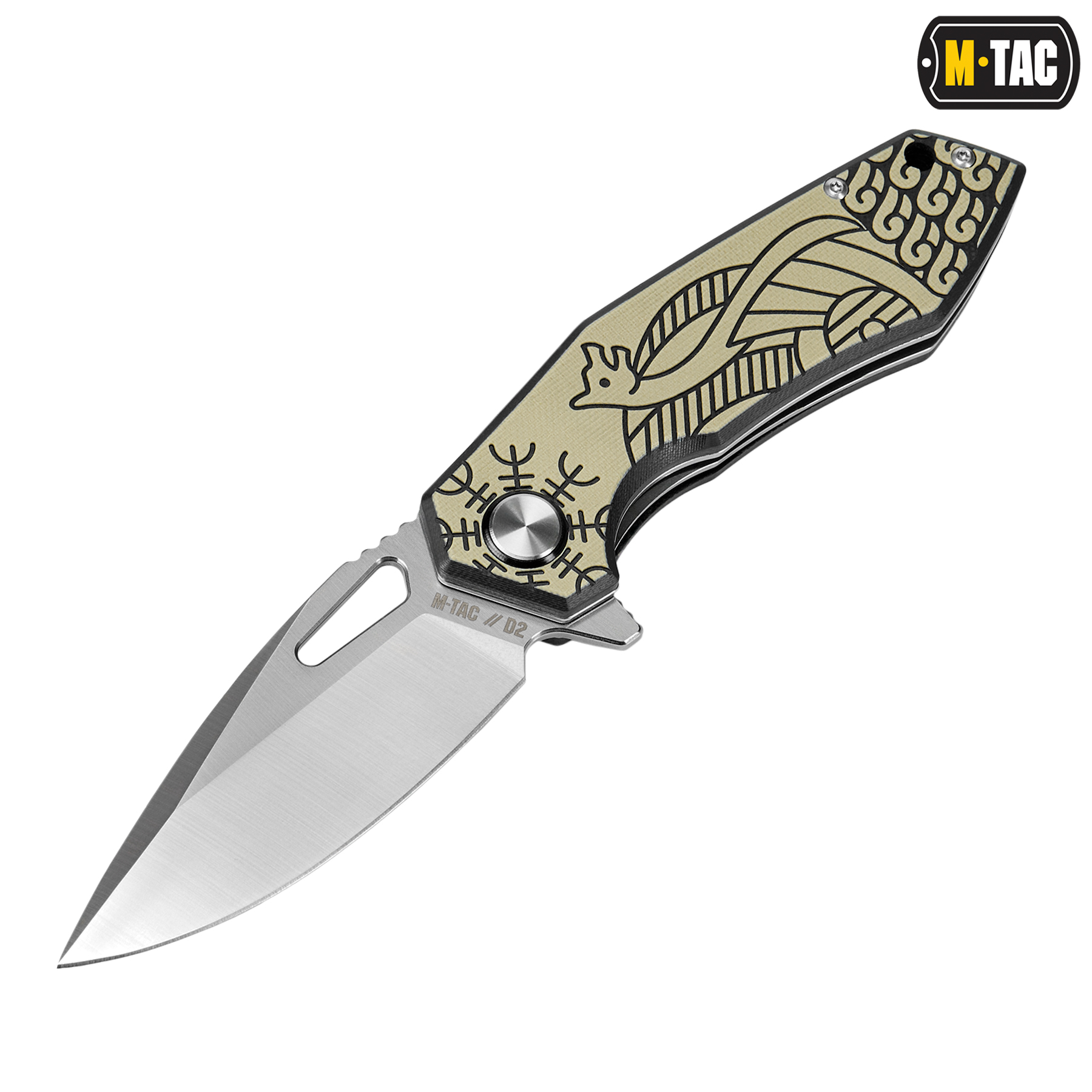 M-Tac ніж складний Type 12 Scandinavian Black/Sand купити за