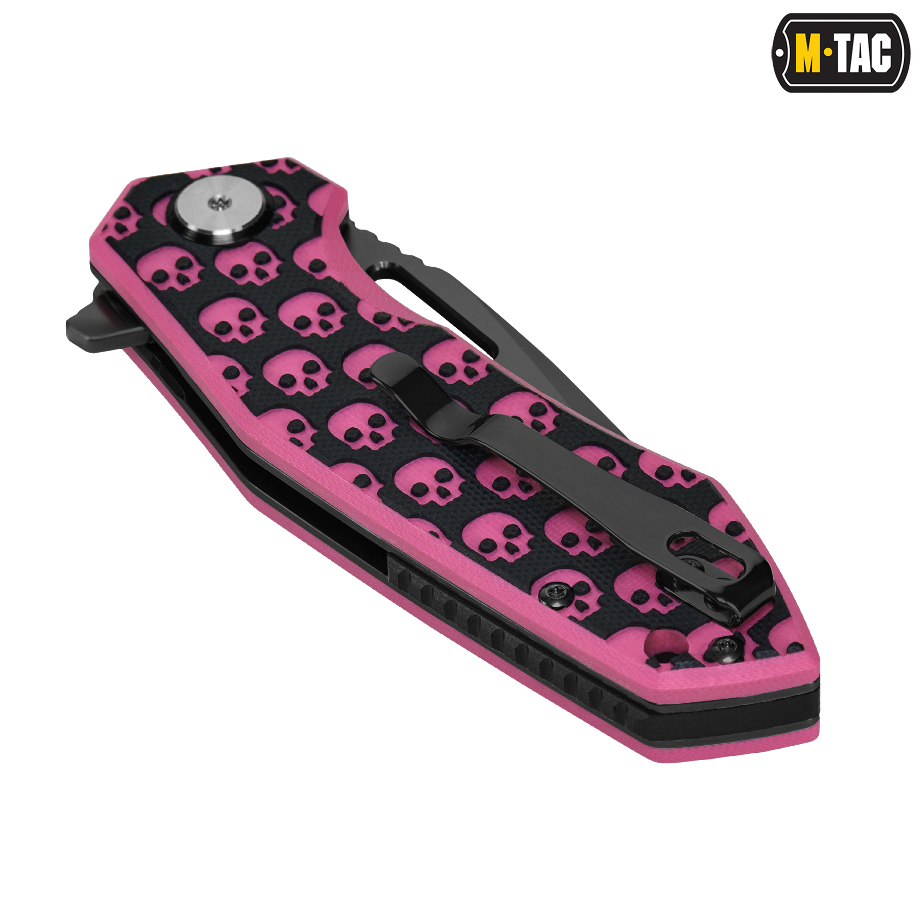 M-Tac ніж складний Type 12 Skull Black/Pink купити за доступною