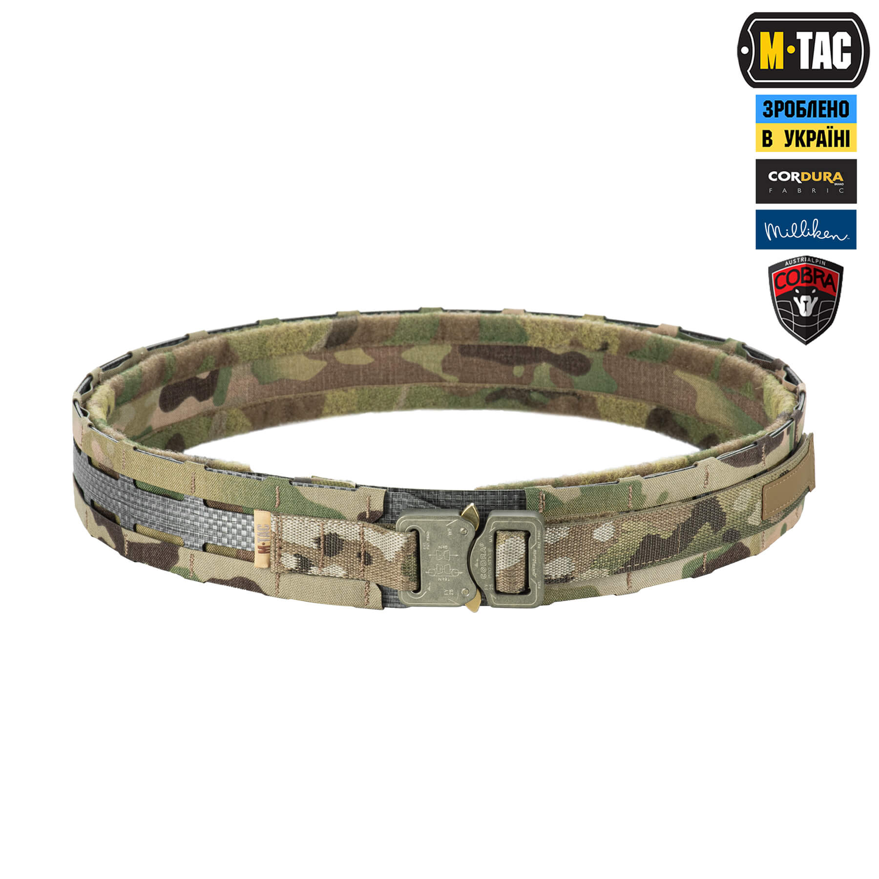 M-Tac ремінь Tiger Belt Cobra Buckle Multicam купити за доступною