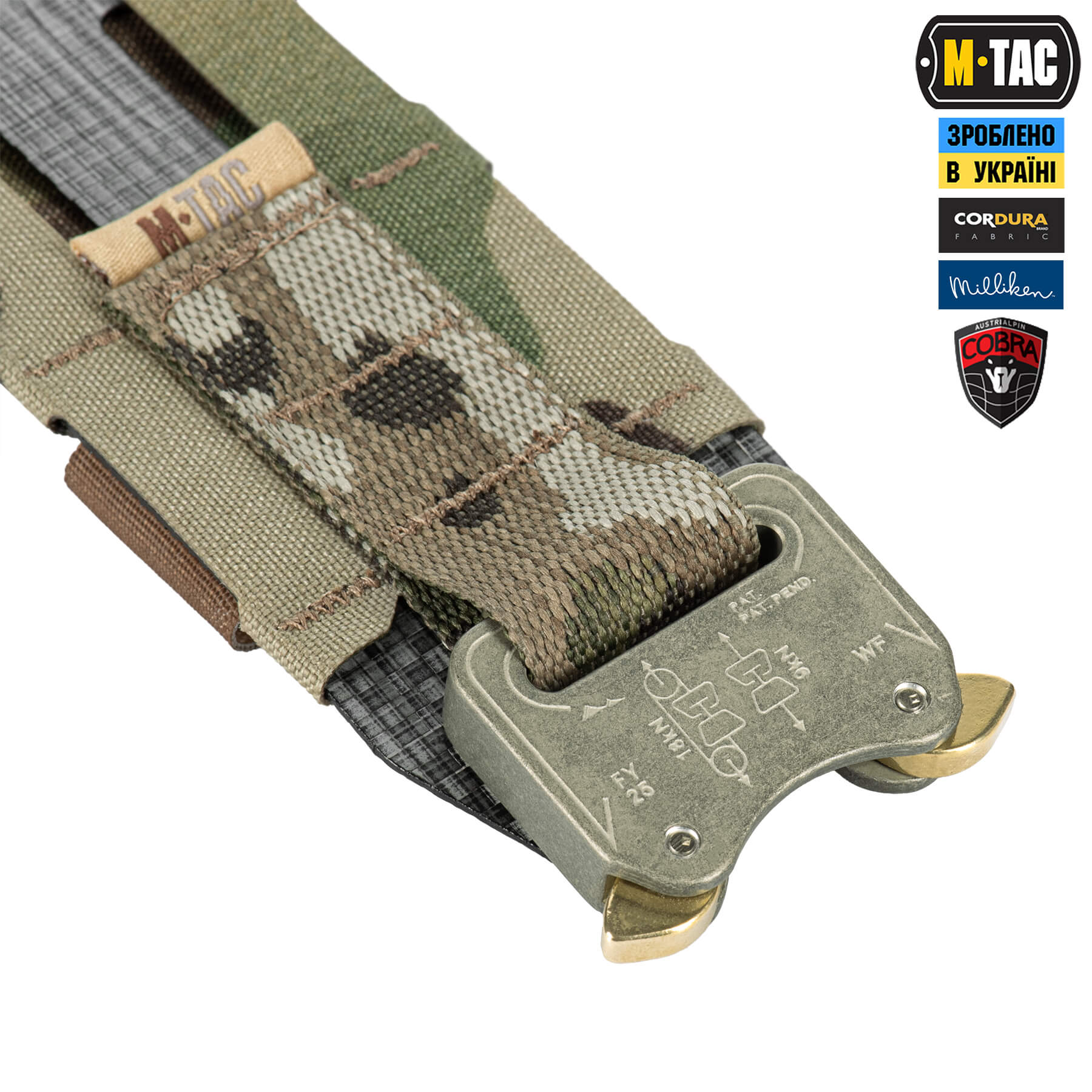 M-Tac ремінь Tiger Belt Cobra Buckle Multicam купити за доступною