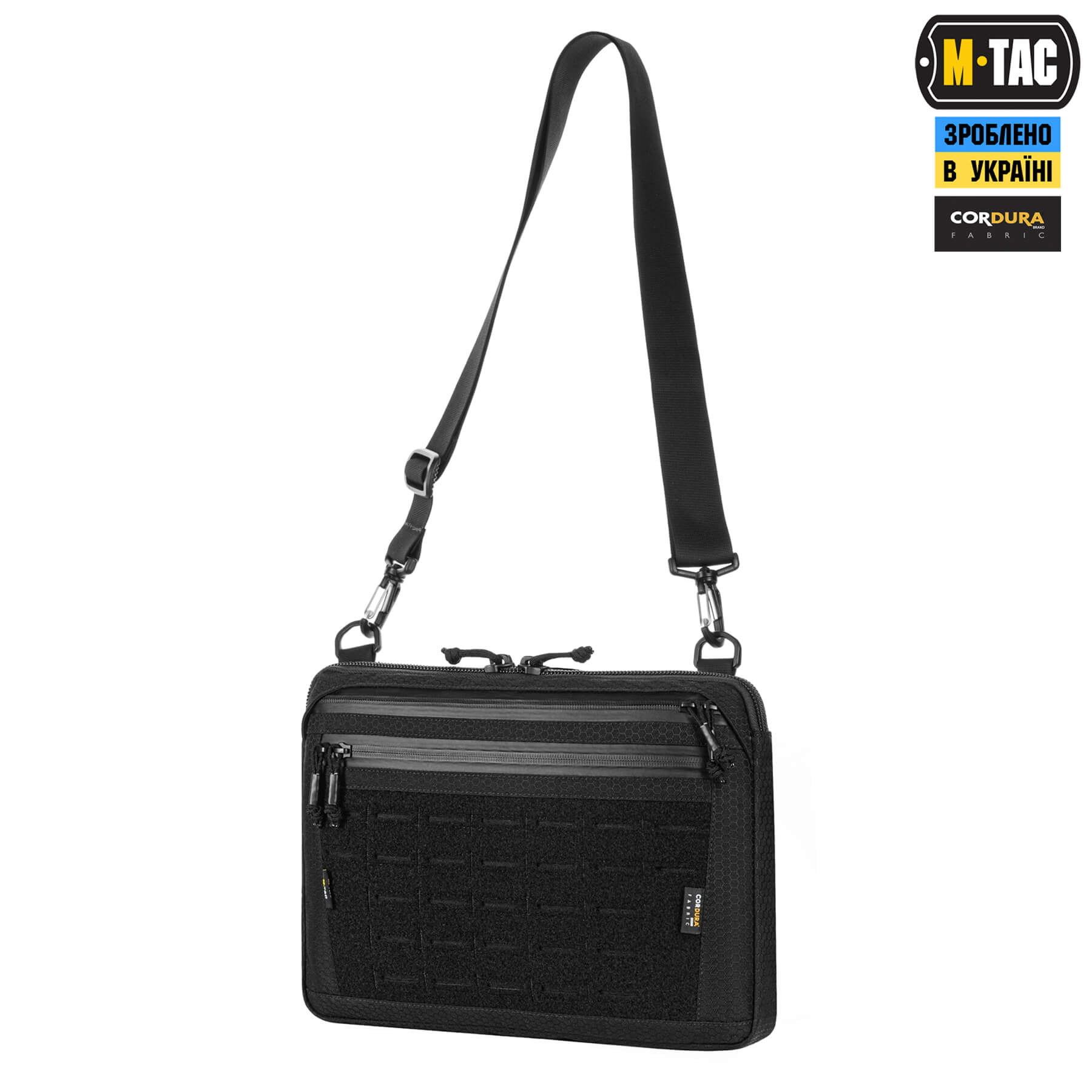 M-Tac сумка Admin Bag Large Elite з липучкою Hex Black купити за
