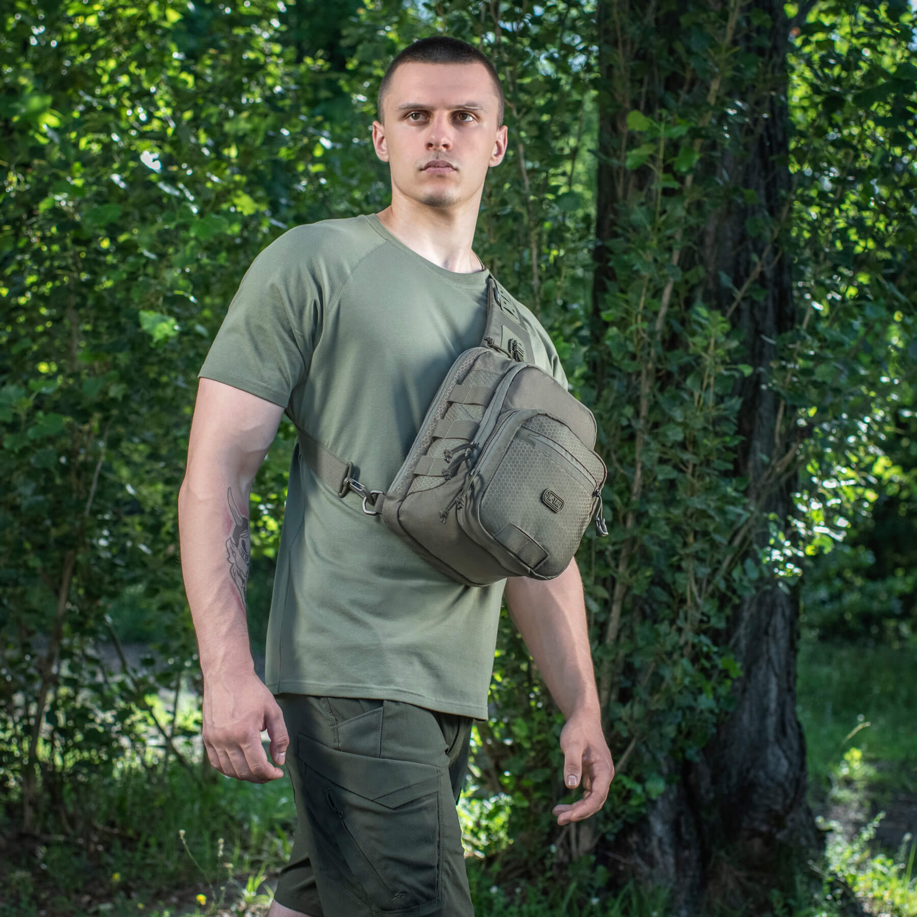 M-Tac сумка Cross Bag Elite Hex Ranger Green купити за доступною