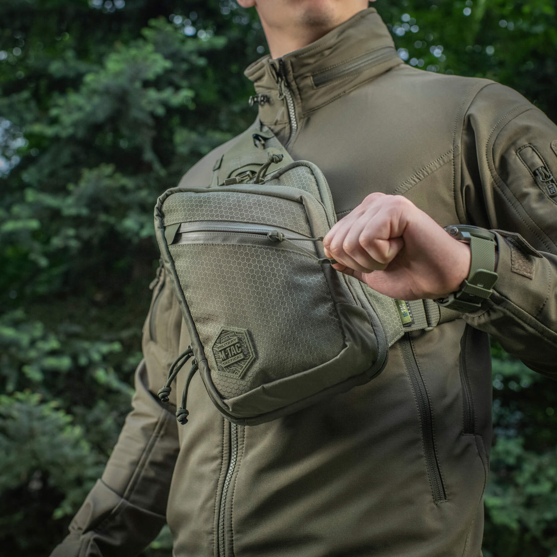 M-Tac сумка Sling Pistol Bag Elite Hex Ranger Green купити за