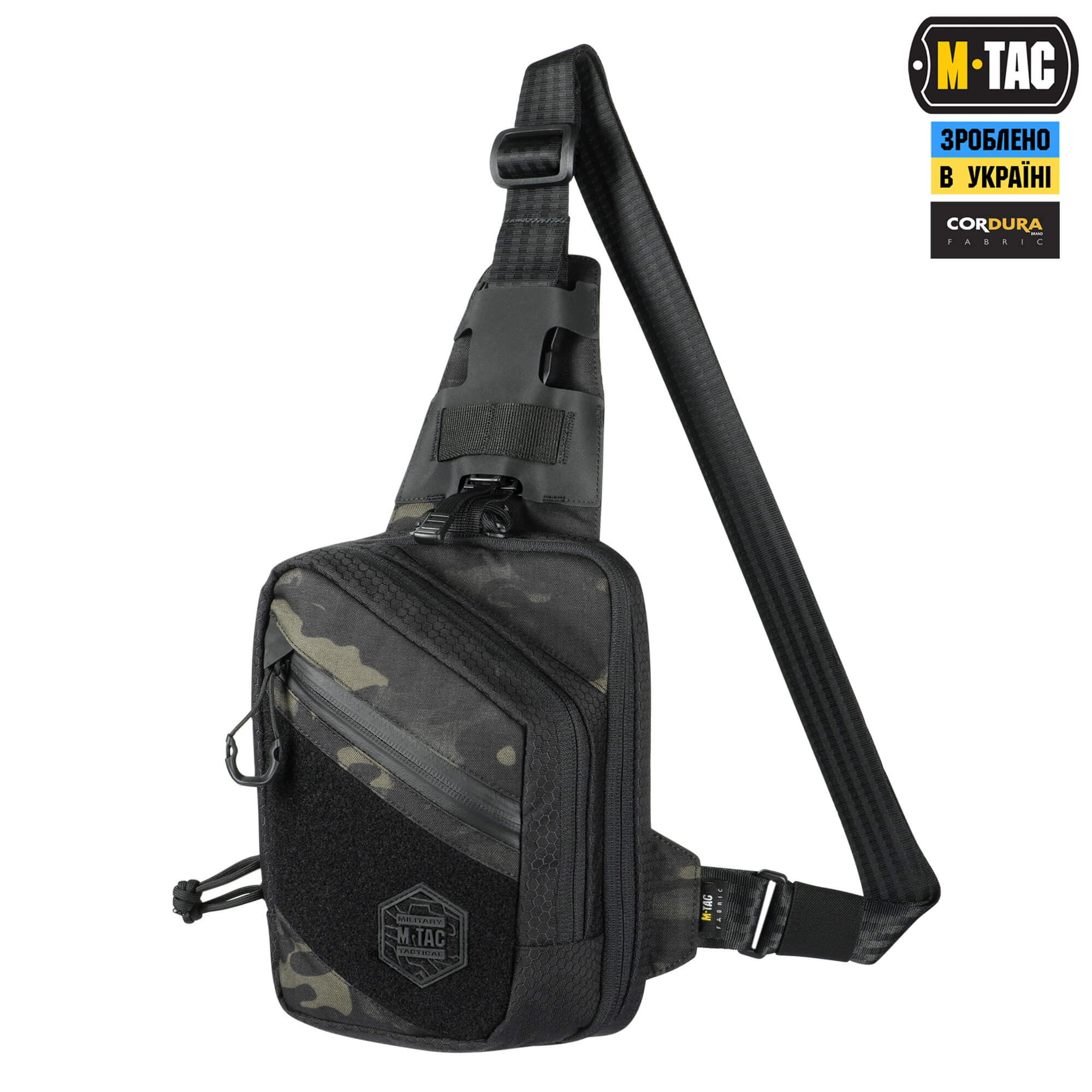 M-Tac сумка Sling Pistol Bag Elite Hex з липучкою Multicam Black