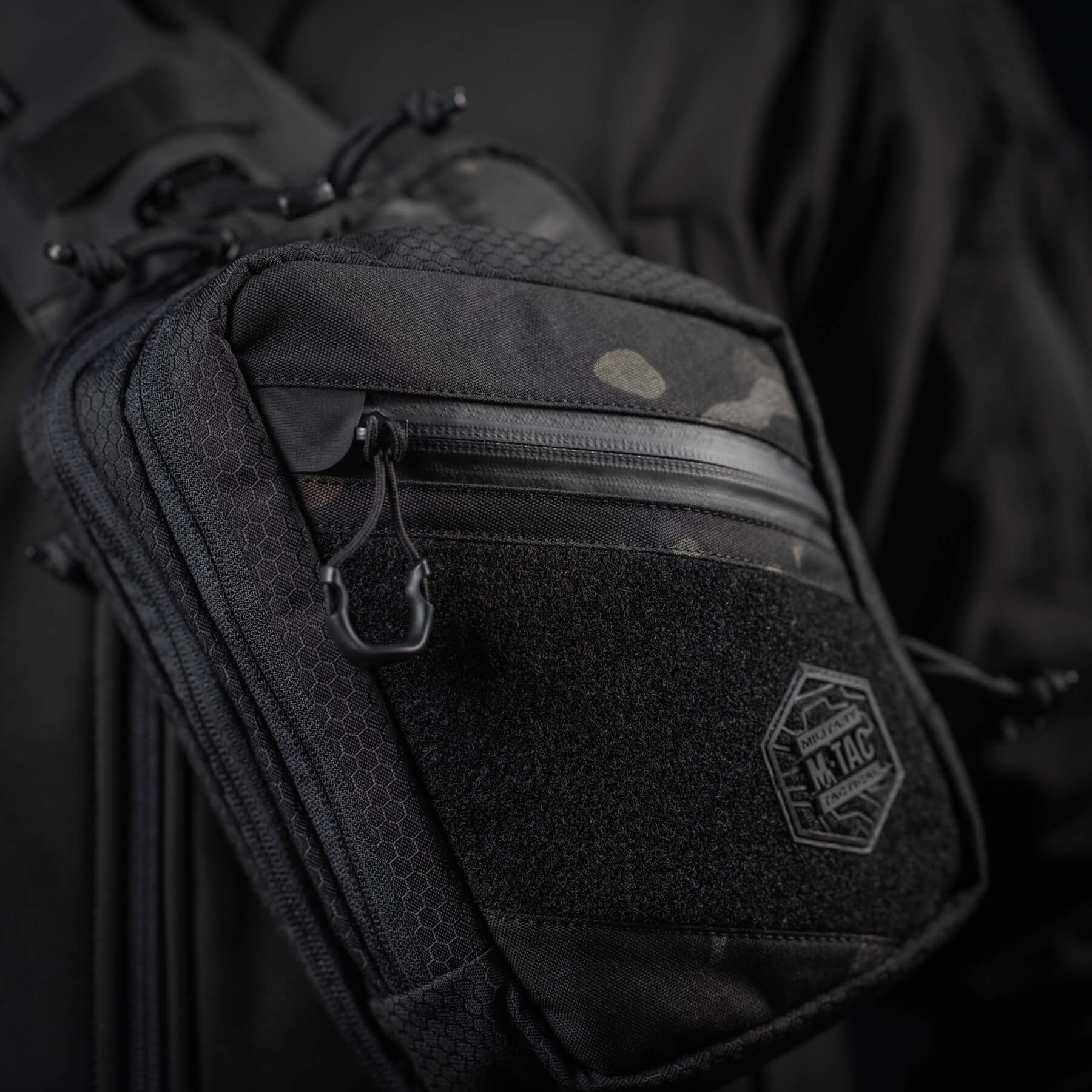 M-Tac сумка Sling Pistol Bag Elite Hex з липучкою Multicam Black