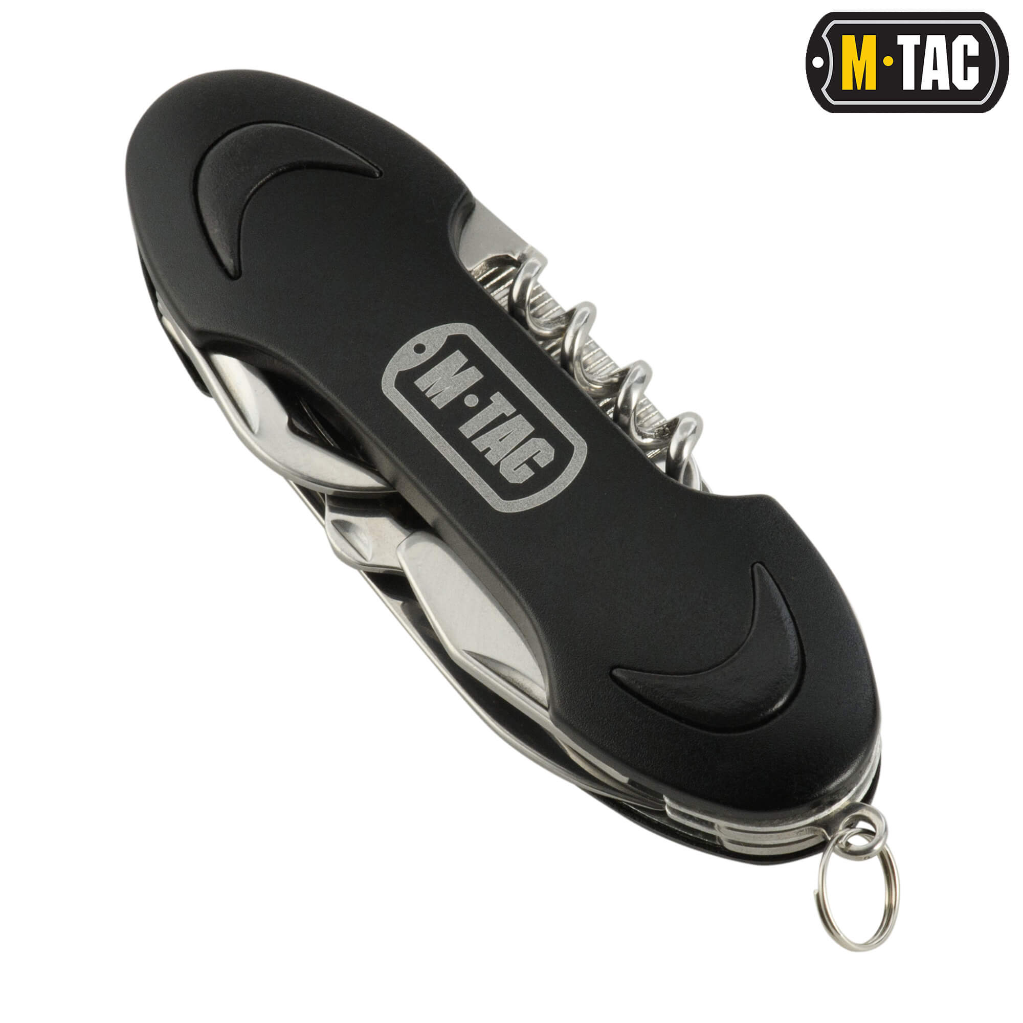 M-Tac ніж складний Type 2 малий (7 інструментів) Black/Steel