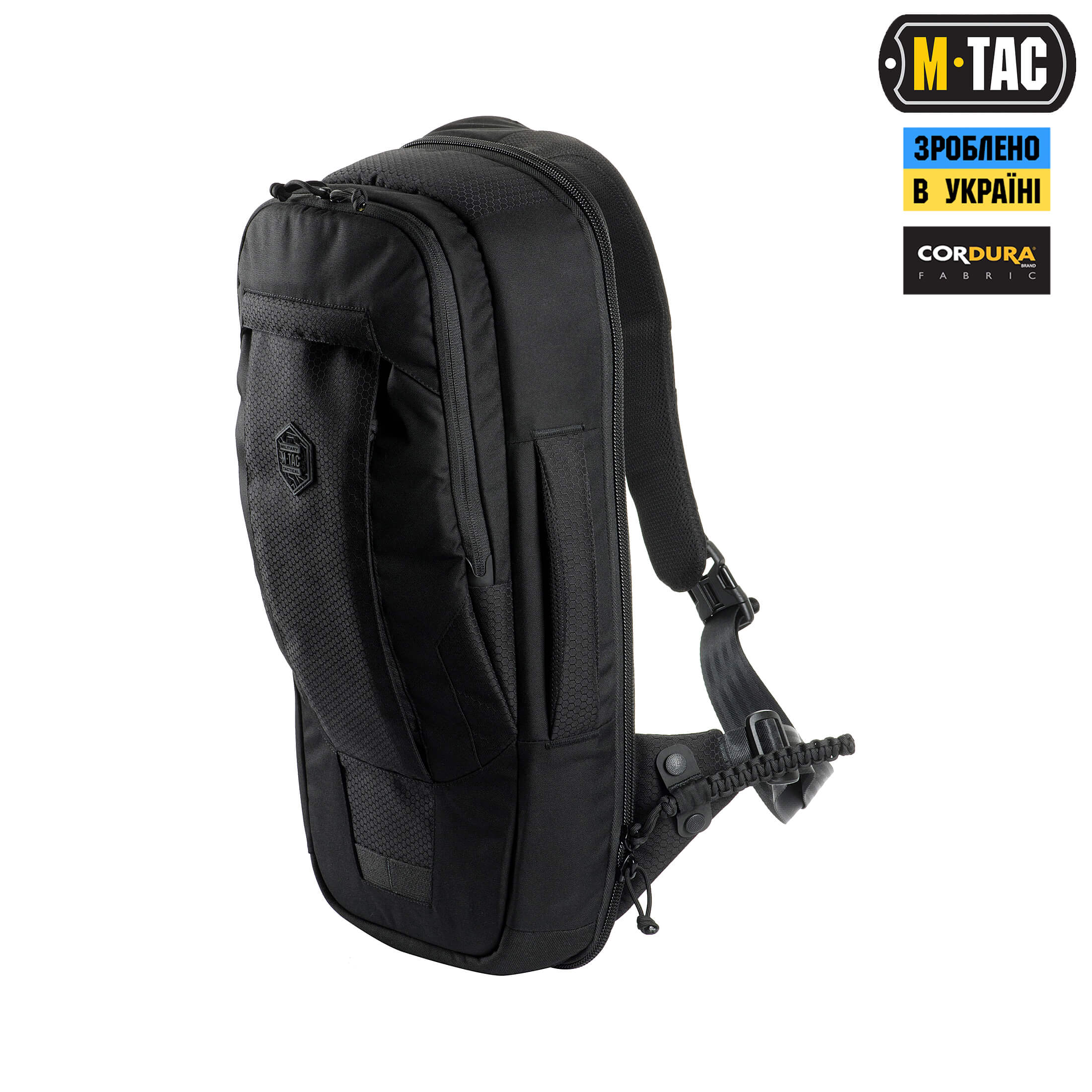 M-Tac рюкзак однолямковий Agent Elite Hex Black купити за