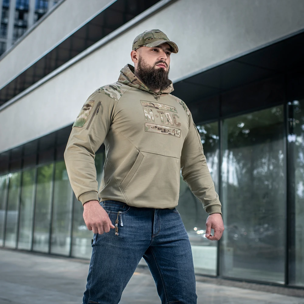 M-Tac кофта Hoodie Combat Black Edition Black Multicam купити за